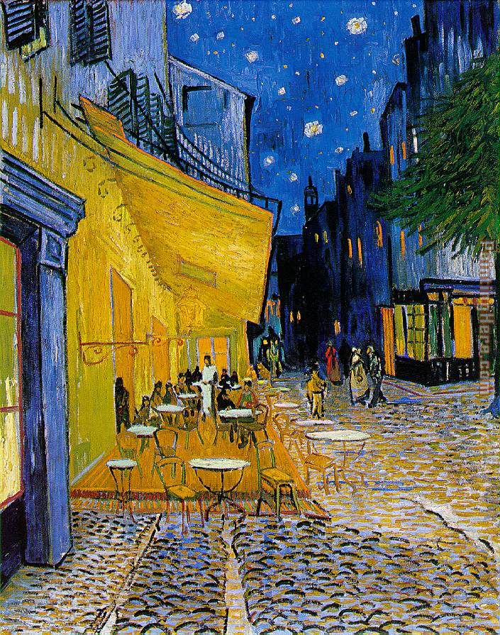 The Cafe Terrace painting - Vincent van Gogh The Cafe Terrace art painting